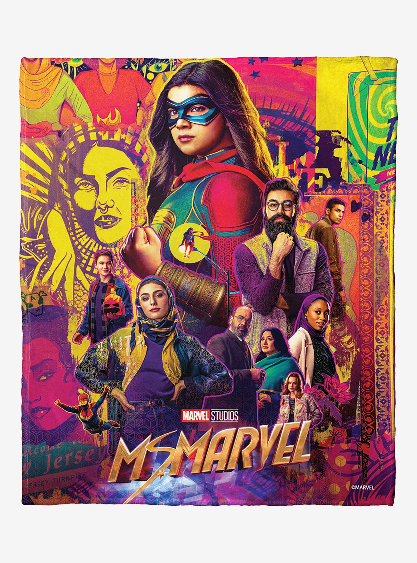 Marvel Ms Marvel Poster Silk Touch Throw Blanket, , hi-res