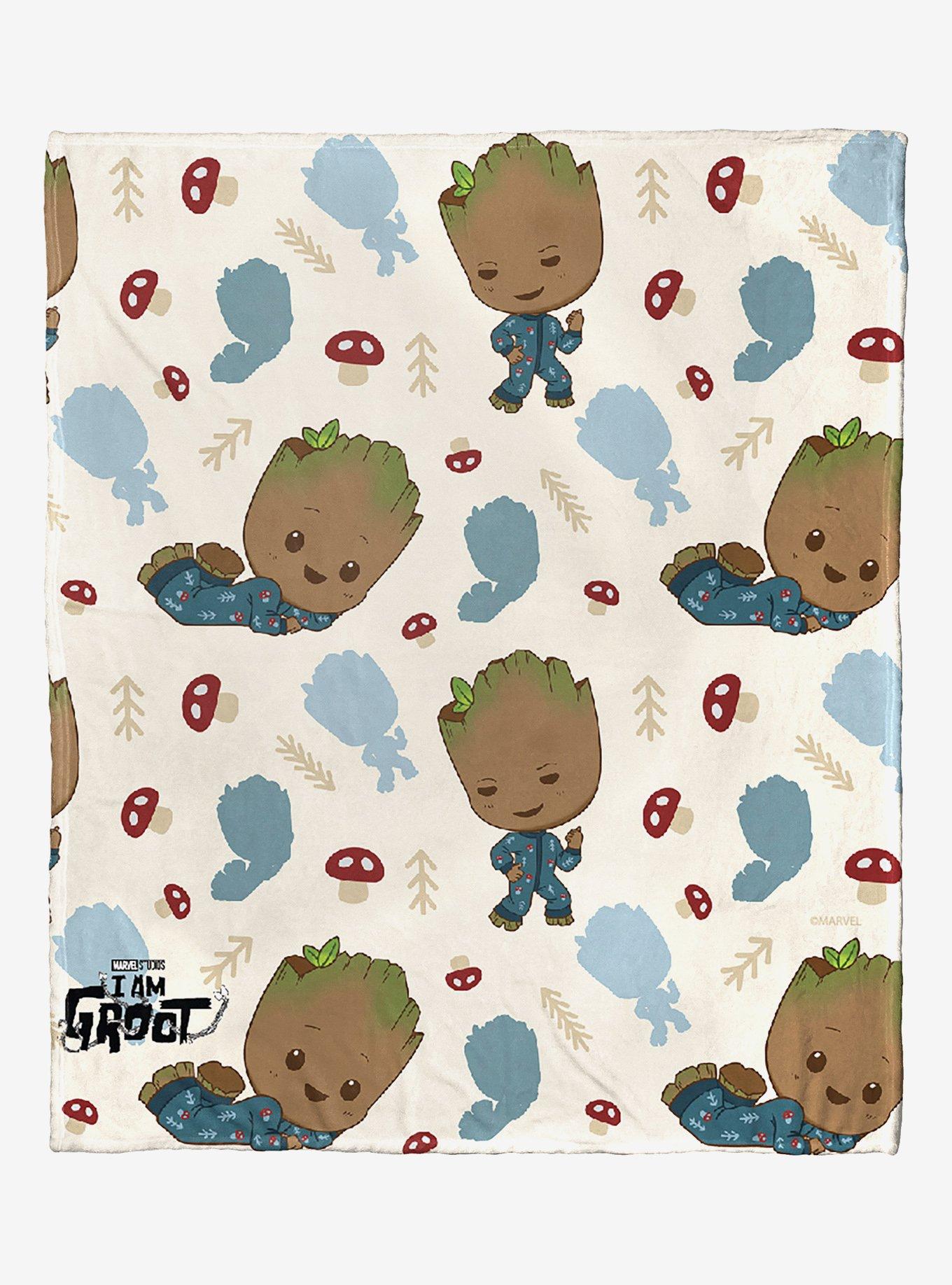 Marvel I Am Groot Cutie Patootie Silk Touch Throw Blanket, , hi-res