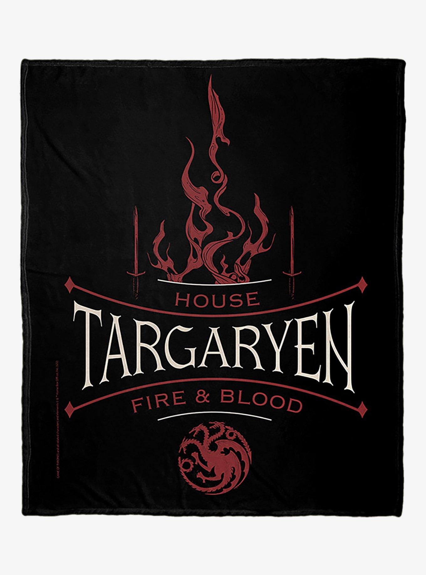 Game Of Thrones House Of Fire And Blood Silk Touch Throw Blanket, , hi-res