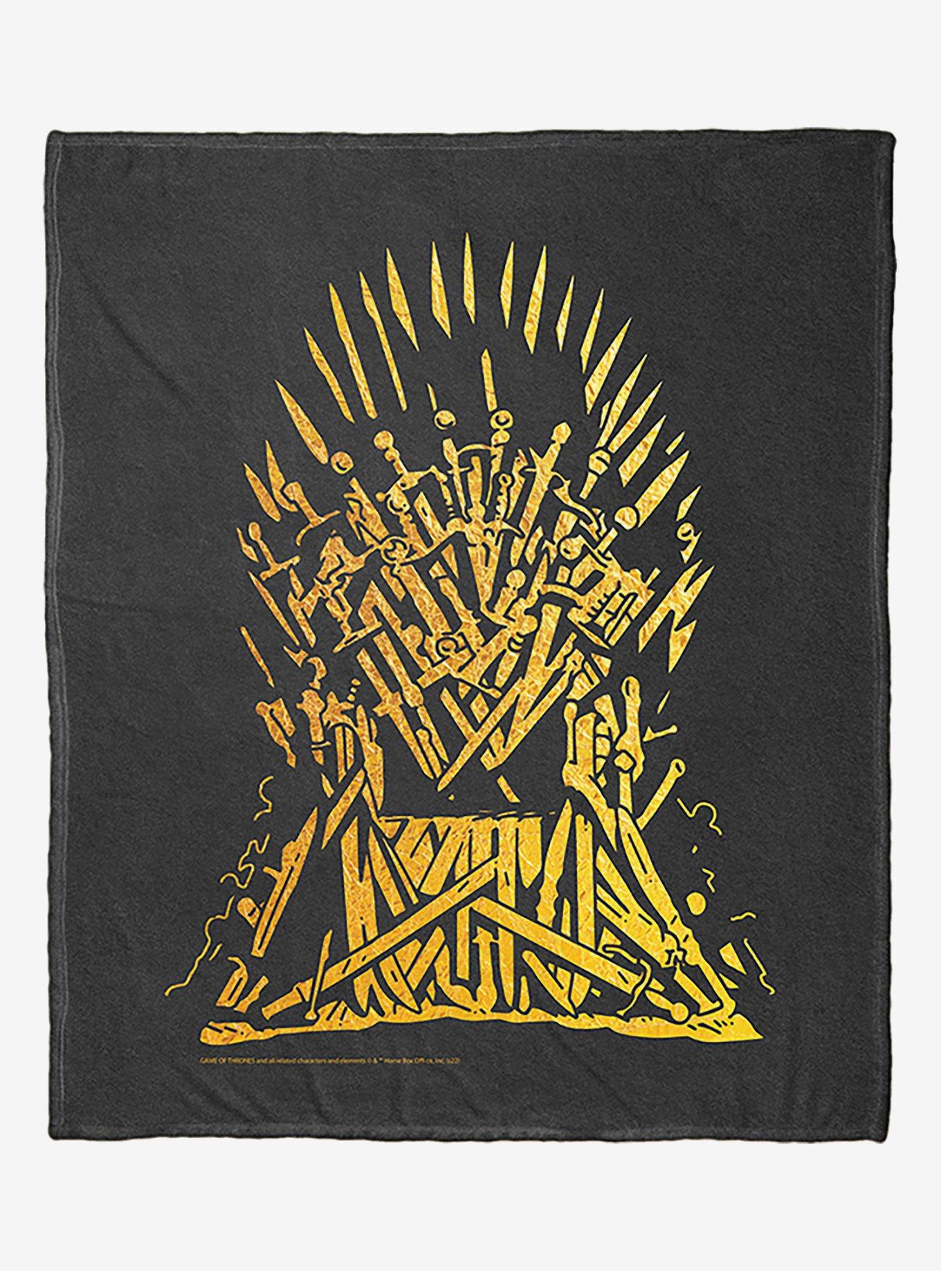 Game Of Thrones Golden Throne Silk Touch Throw Blanket, , hi-res