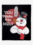 Frosty The Snowman You Make Me Melt Silk Touch Throw Blanket, , hi-res