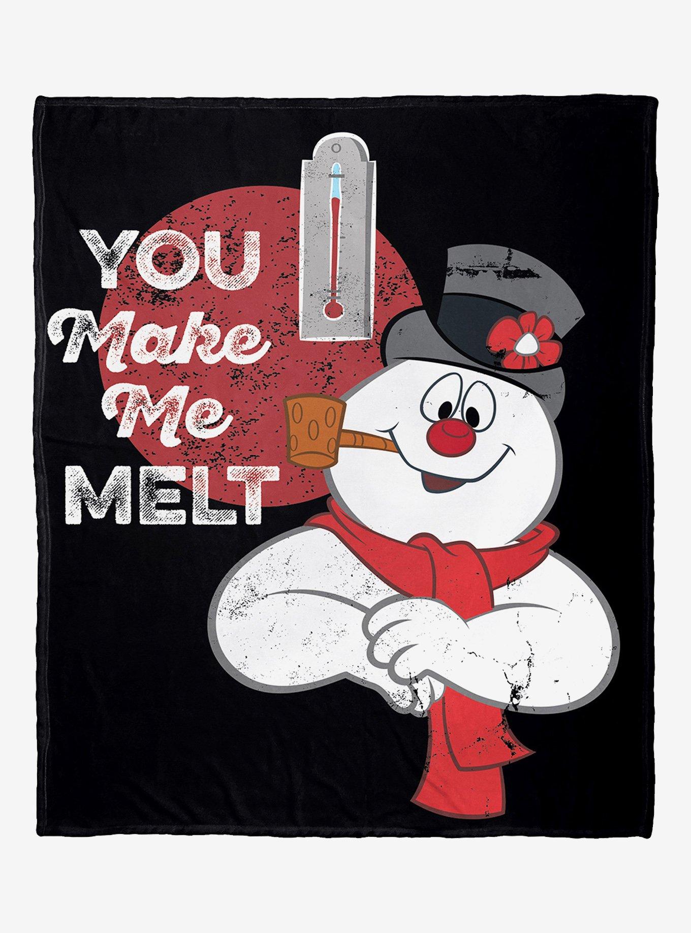 Frosty The Snowman You Make Me Melt Silk Touch Throw Blanket, , hi-res