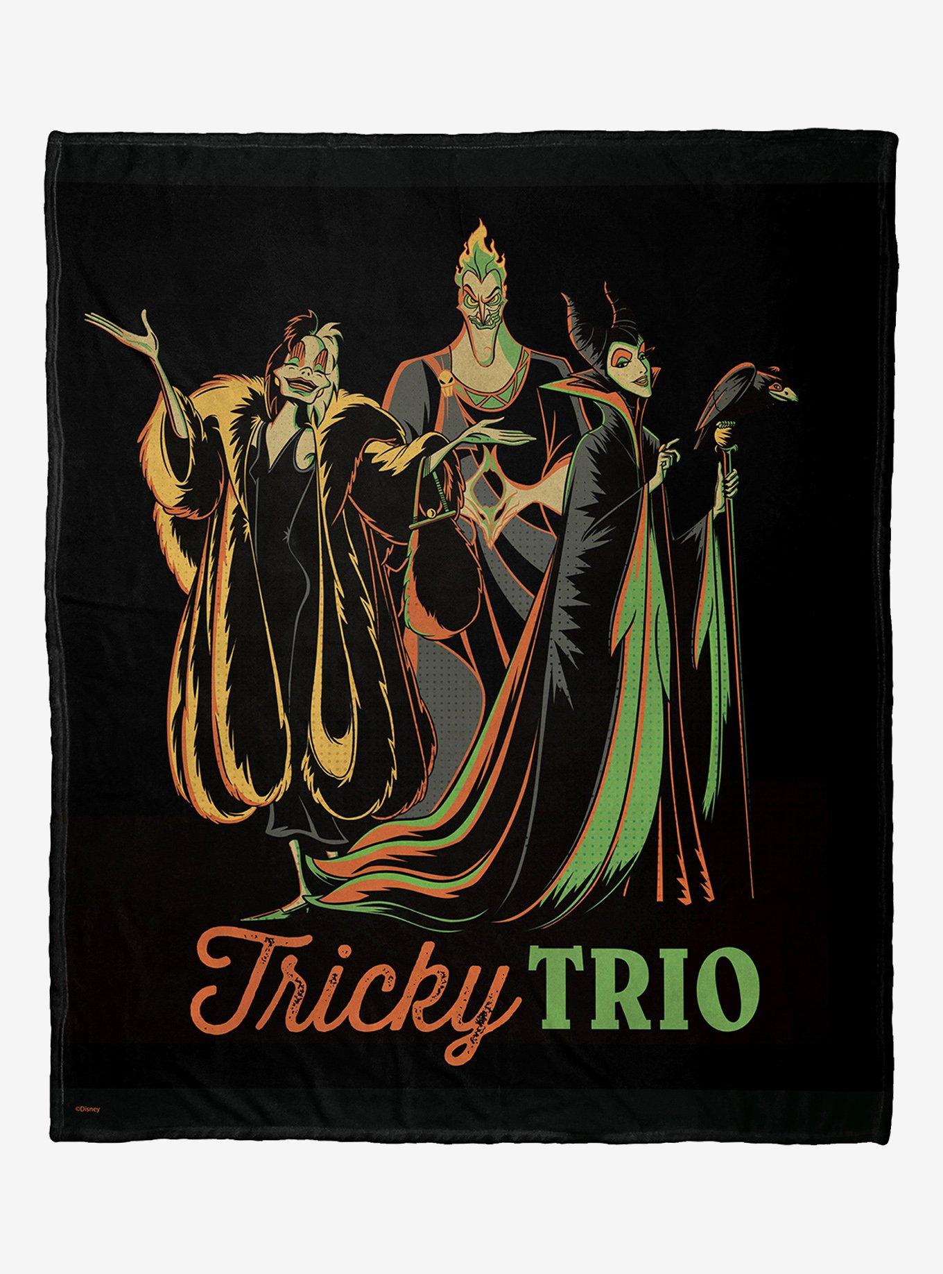 Disney Villains Tricky Trio Silk Touch Throw Blanket, , hi-res