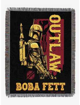 Star Wars Boba Fett Outlaw Woven Tapestry, , hi-res