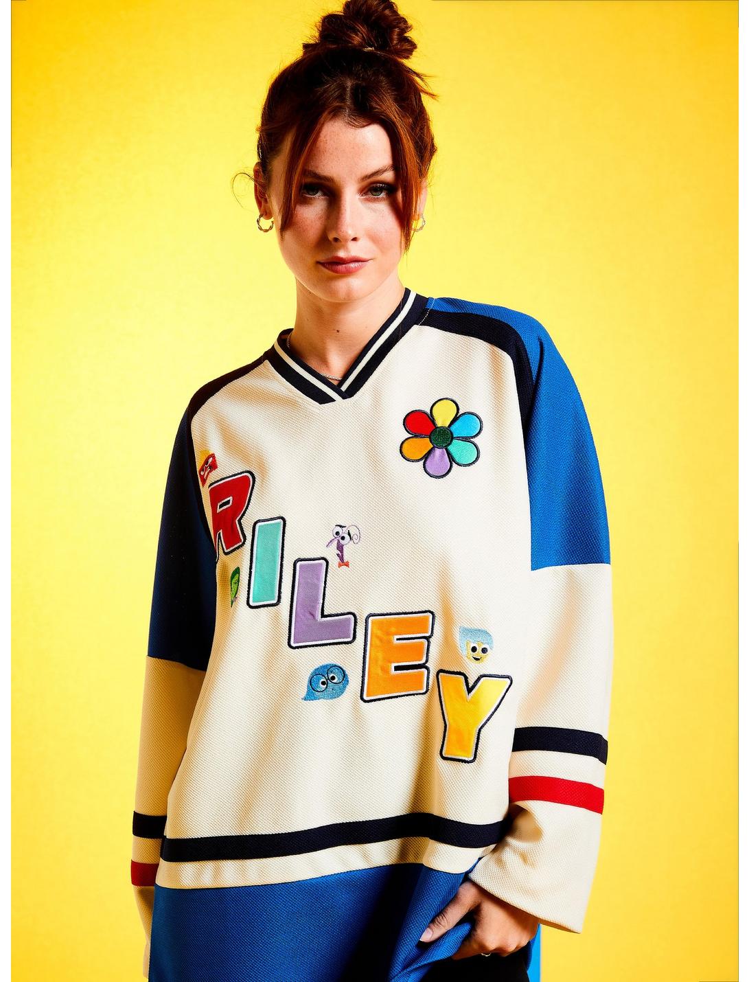 Disney Pixar Inside Out Riley Hockey Jersey - BoxLunch Exclusive, BLUE, hi-res