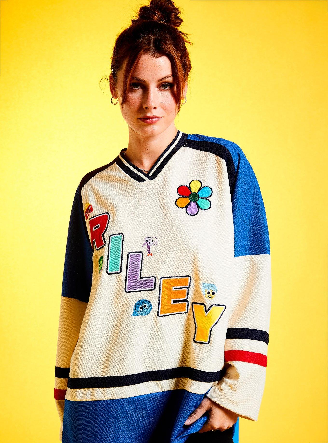 Disney Pixar Inside Out Riley Hockey Jersey - BoxLunch Exclusive, BLUE, hi-res