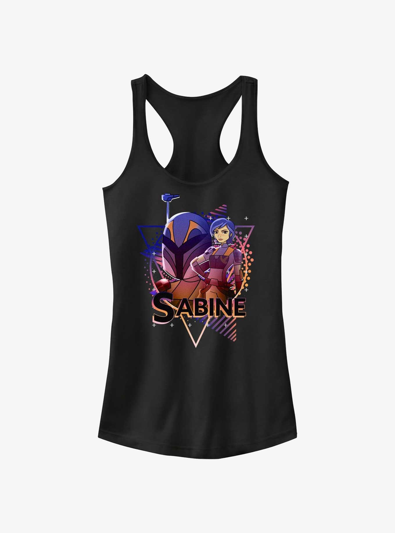 Star Wars: Forces of Destiny Sabine Wren Portrait Girls Tank, BLACK, hi-res