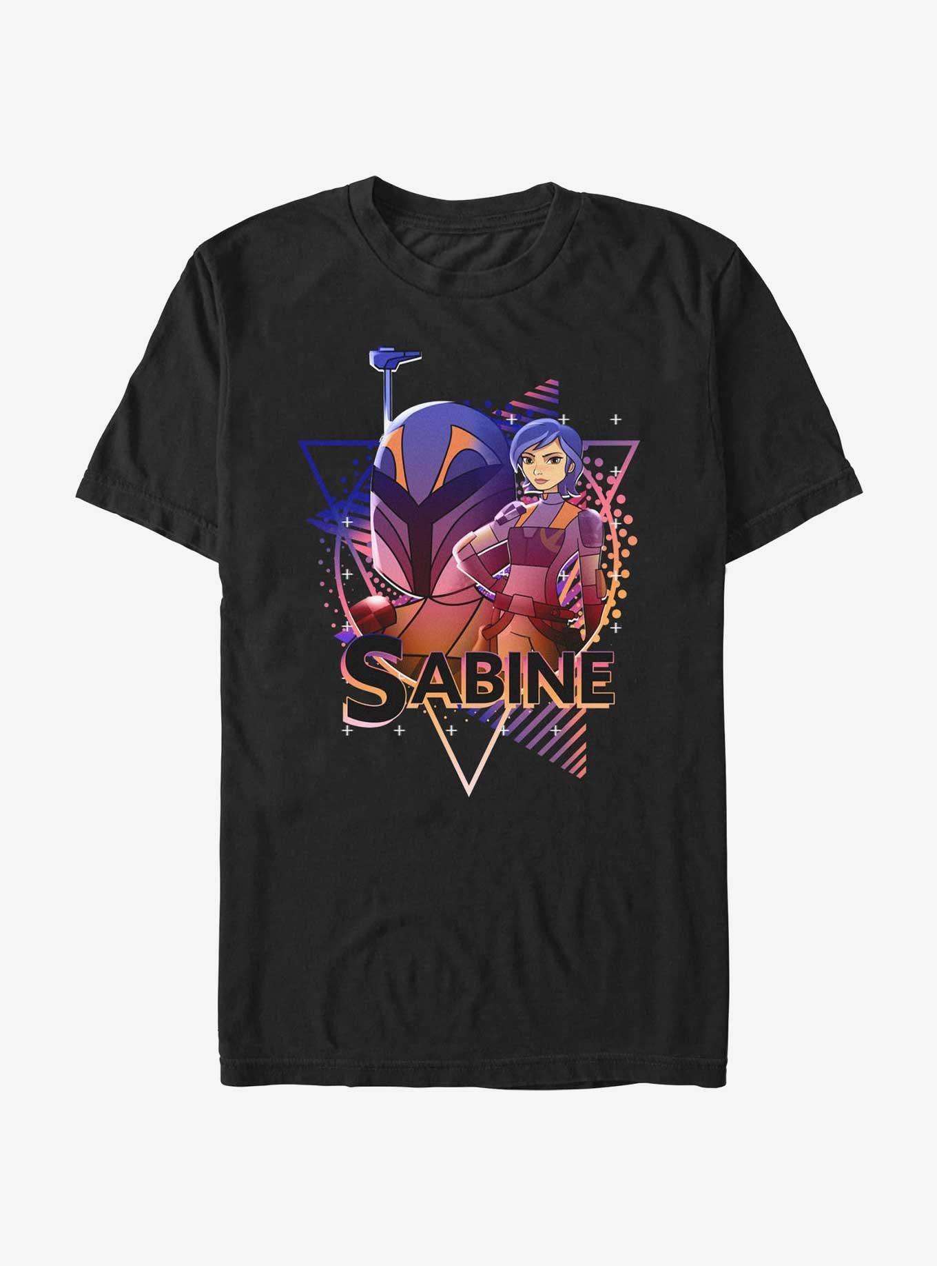 Star Wars: Forces of Destiny Sabine Wren Portrait T-Shirt, BLACK, hi-res