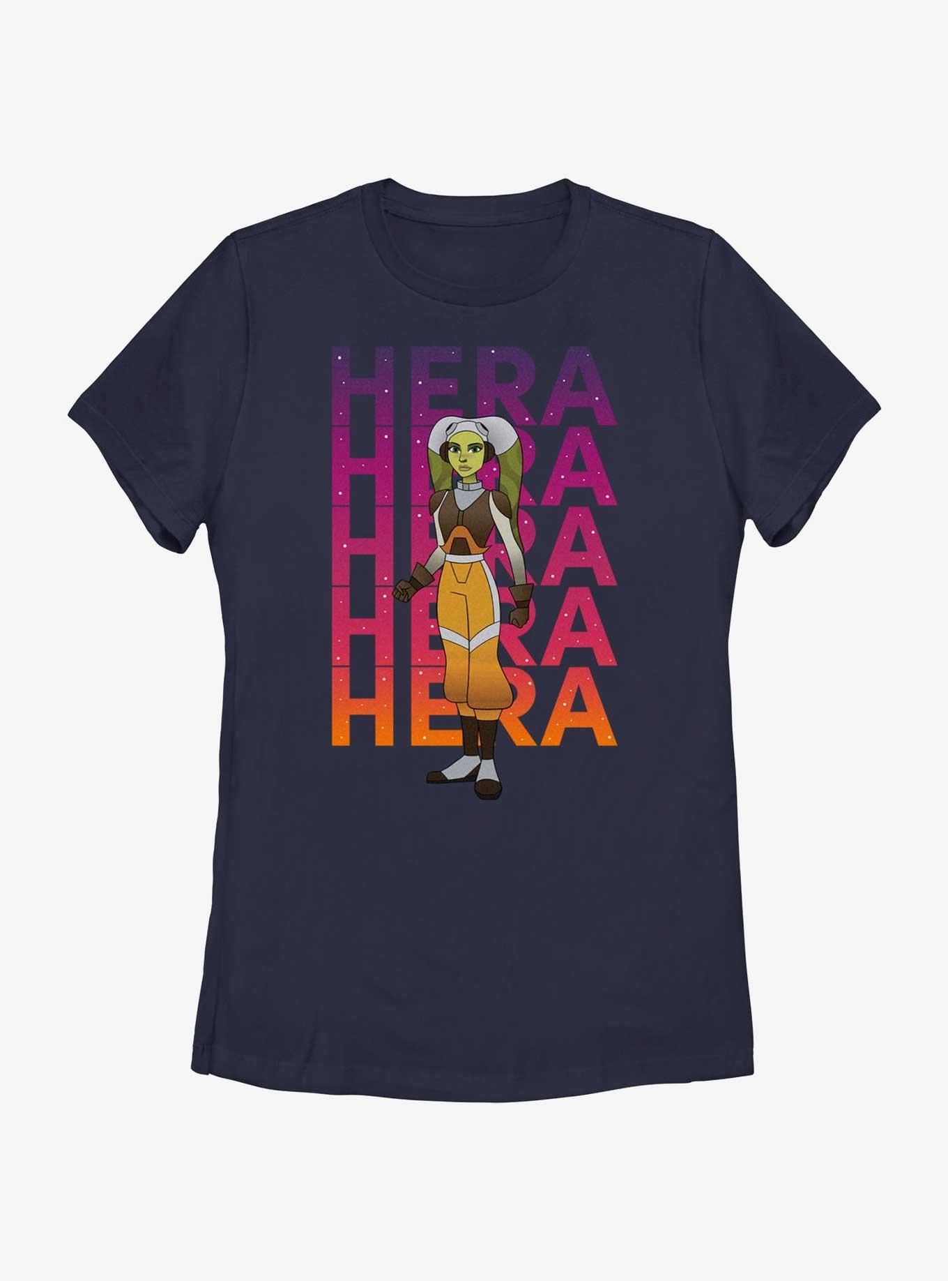 Star Wars: Forces of Destiny Hera Stack Name Womens T-Shirt, NAVY, hi-res