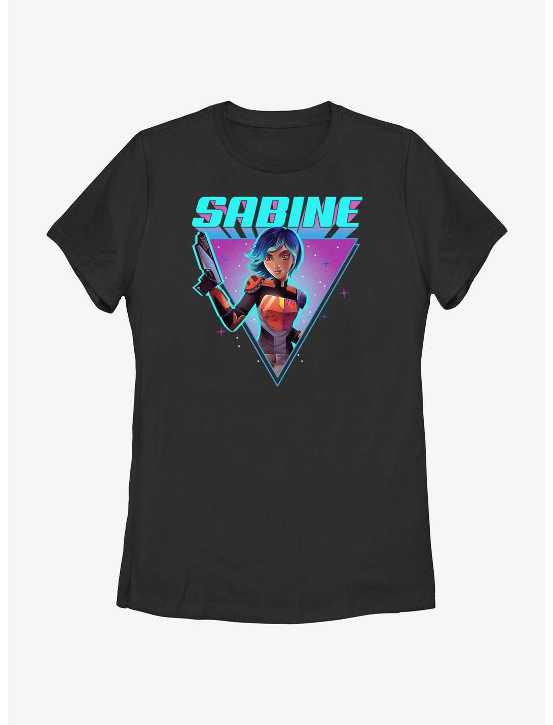 Star Wars: Forces of Destiny Sabine Hero Triangle Womens T-Shirt, BLACK, hi-res
