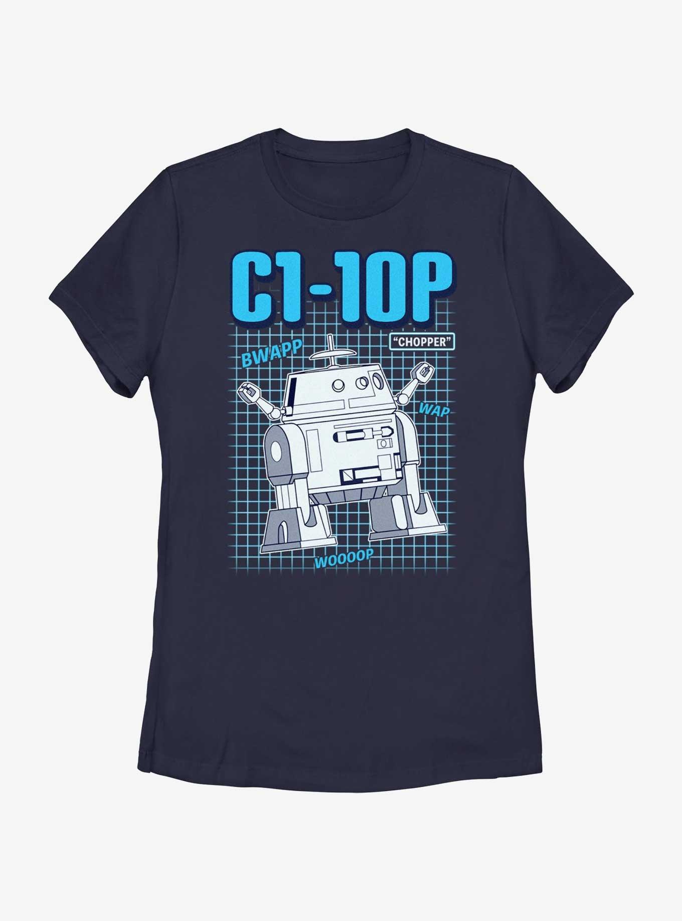 Star Wars: Forces of Destiny Chopper Schematics Womens T-Shirt, , hi-res