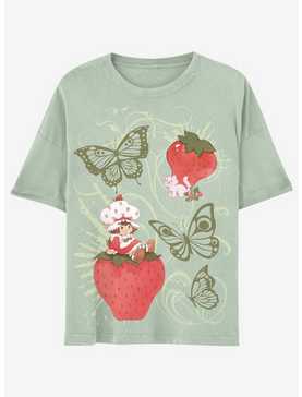 Strawberry Shortcake Green Butterfly Girls Oversized T-Shirt, , hi-res