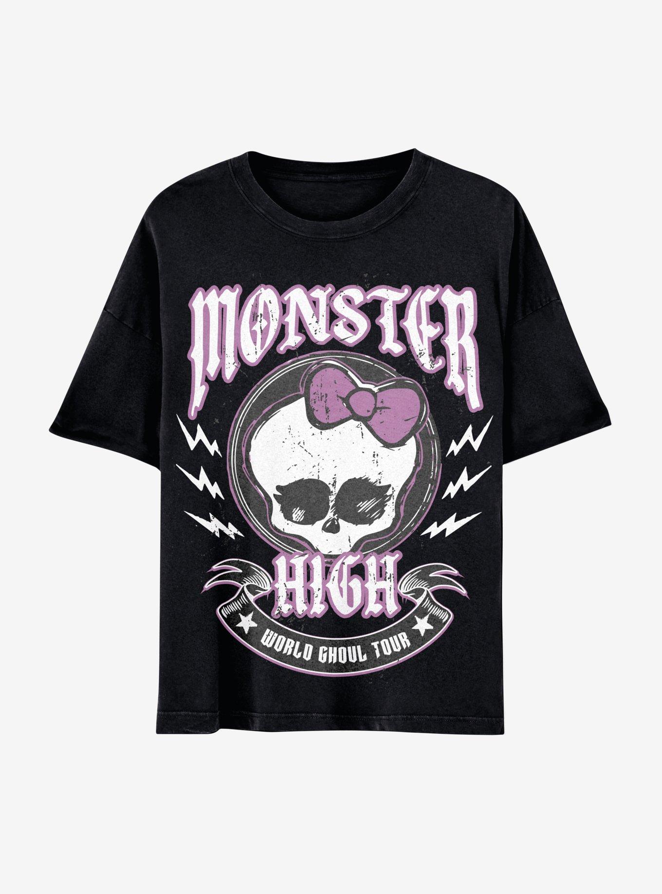 Monster High World Ghoul Tour Girls Oversized T-Shirt, MULTI, hi-res