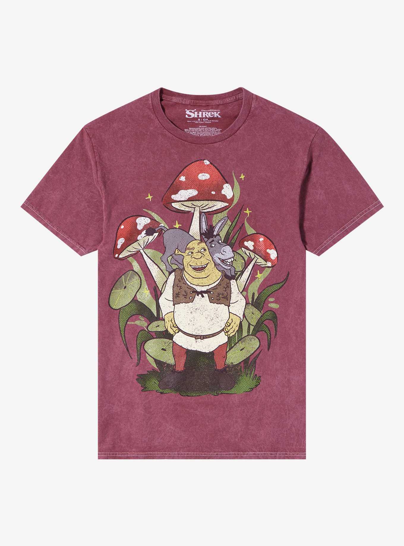 Shrek Donkey Mushrooms Boyfriend Fit Girls T-Shirt, , hi-res
