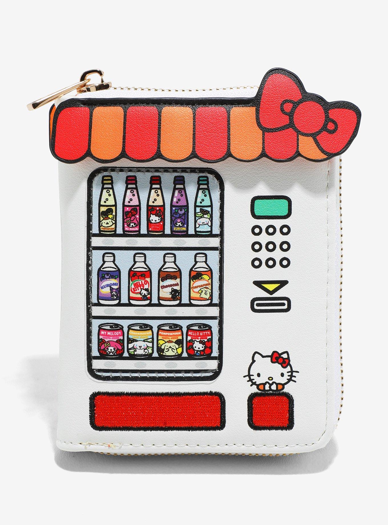 Sanrio Hello Kitty & Friends Kawaii Mart Vending Machine Figural Zip Wallet - BoxLunch Exclusive, , hi-res