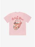 The Rolling Stones Floral Logo Boyfriend Fit Girls T-Shirt, LIGHT PINK, hi-res