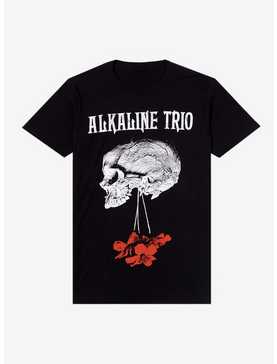 Alkaline Trio Skull & Red Flowers T-Shirt, , hi-res