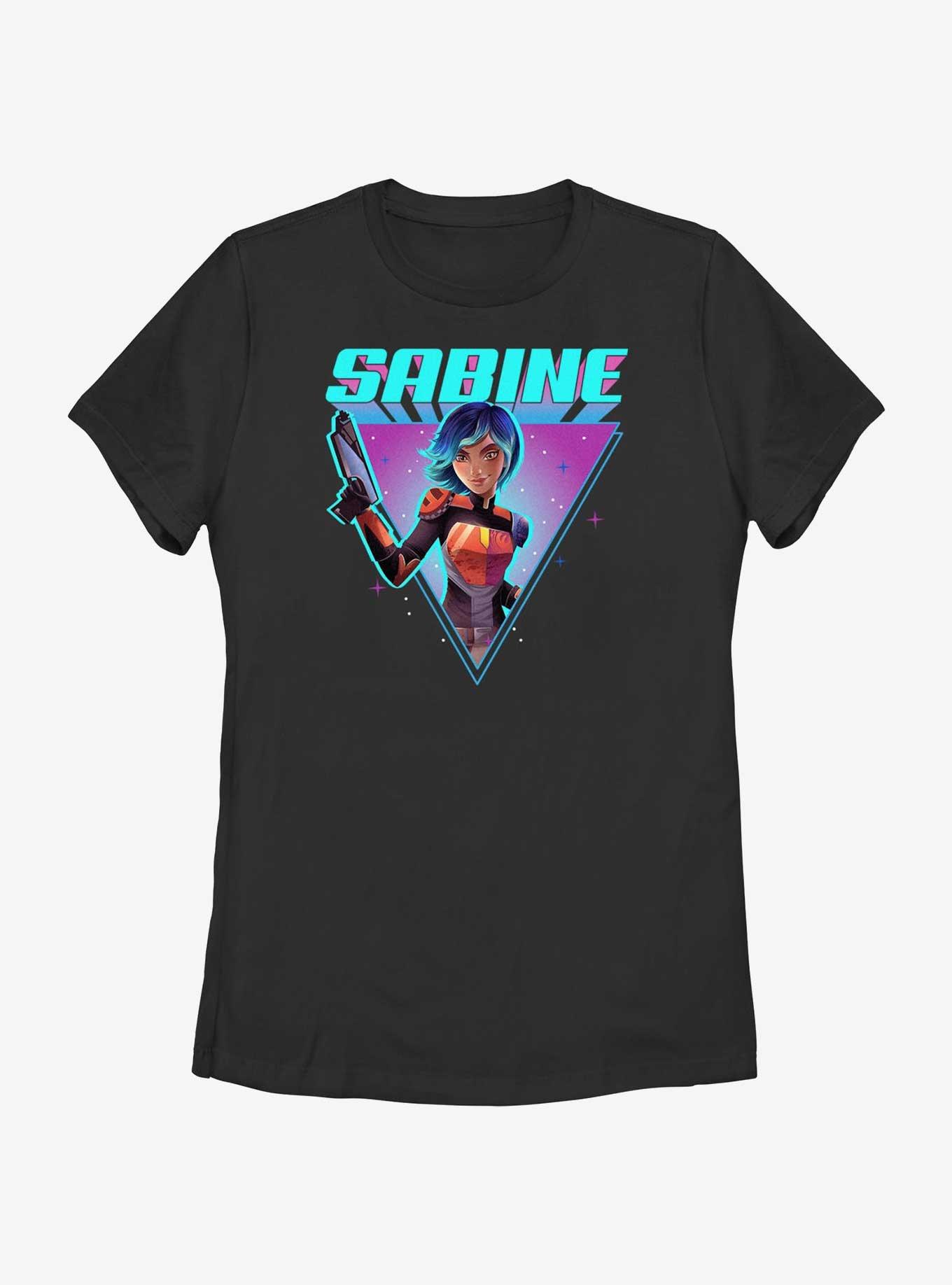 Star Wars: Forces of Destiny Sabine Hero Triangle Womens T-Shirt, BLACK, hi-res