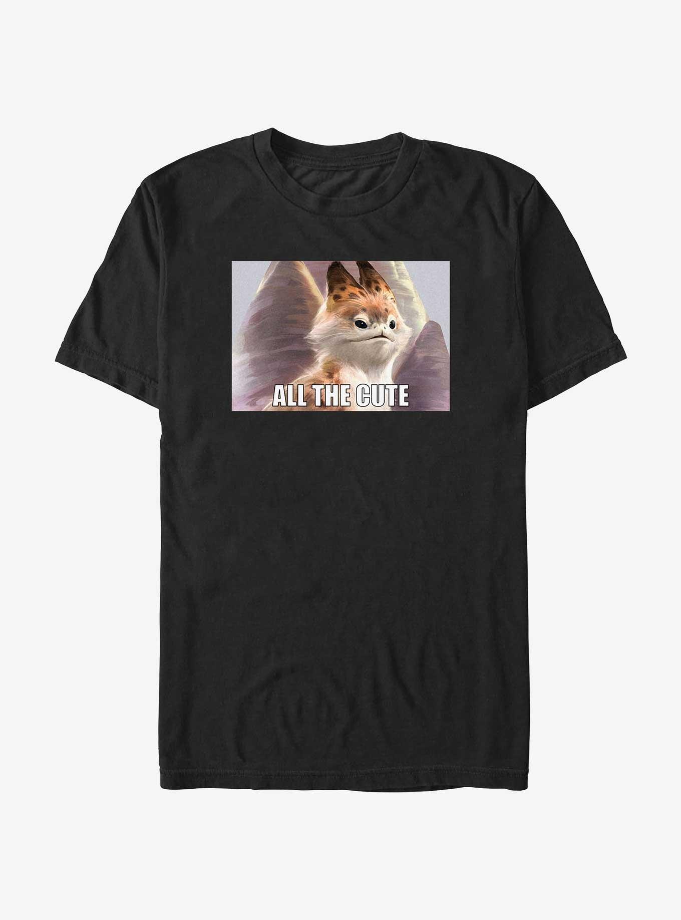 Star Wars Ahsoka Loth-Cat All The Cute Meme T-Shirt, BLACK, hi-res