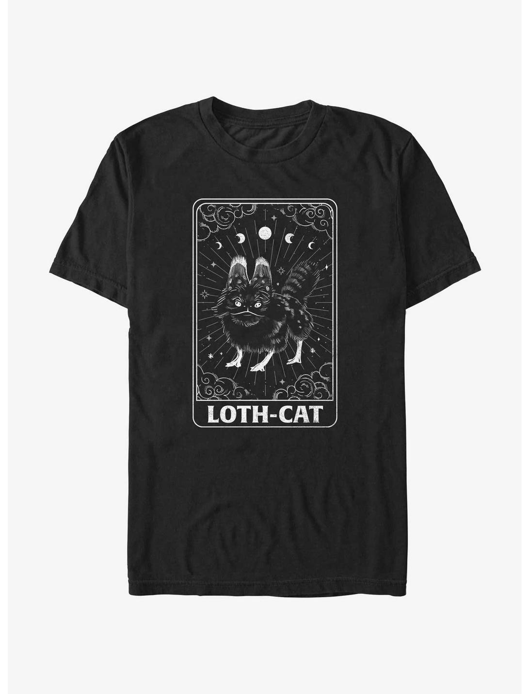 Star Wars Ahsoka Loth-Cat Tarot Card T-Shirt, BLACK, hi-res