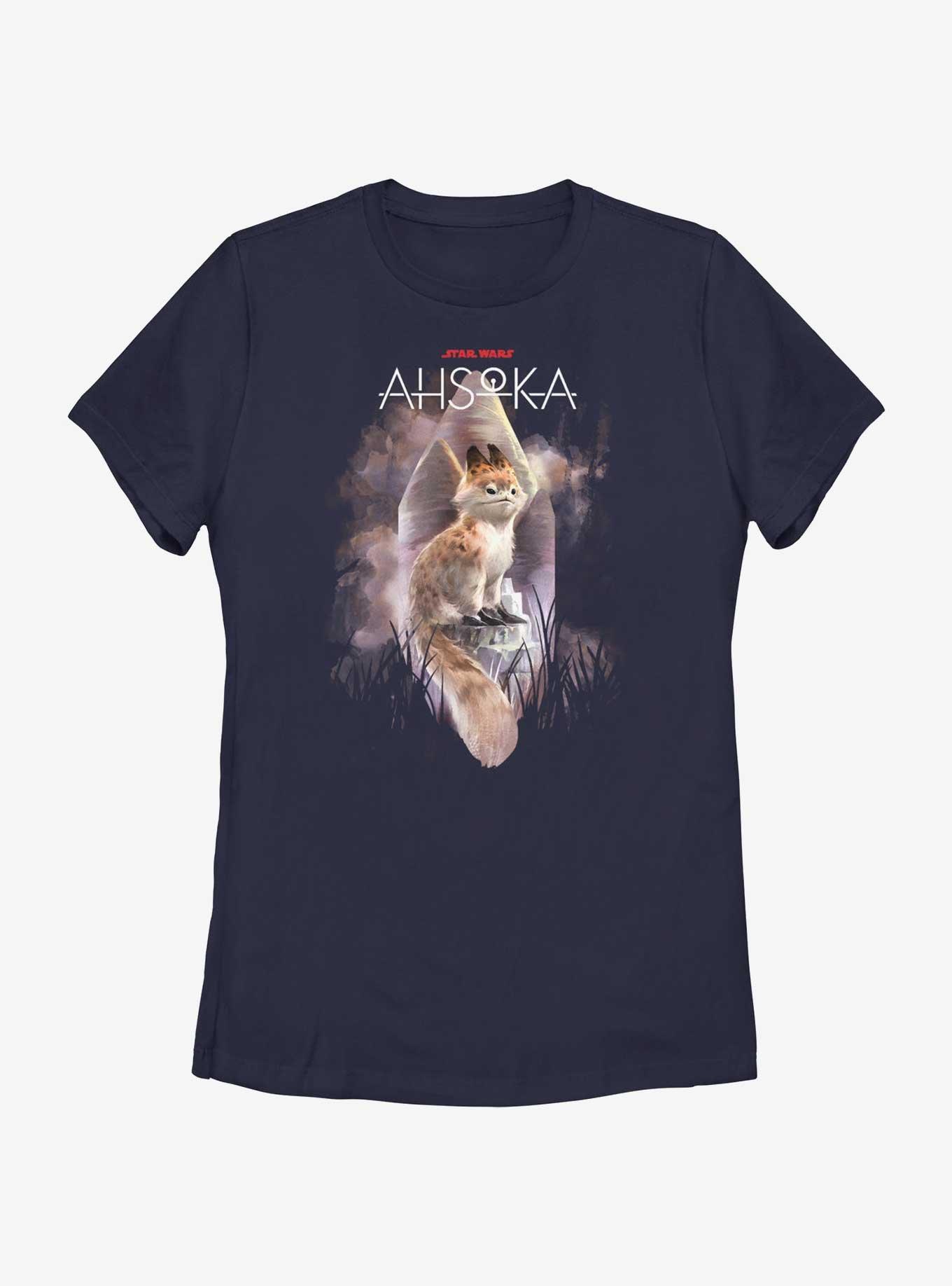 Star Wars Ahsoka Lothal Plains Loth-Cat Womens T-Shirt, NAVY, hi-res