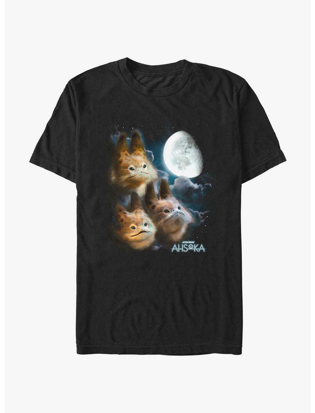 Star Wars Ahsoka Three Loth-Cat Moon T-Shirt, BLACK, hi-res