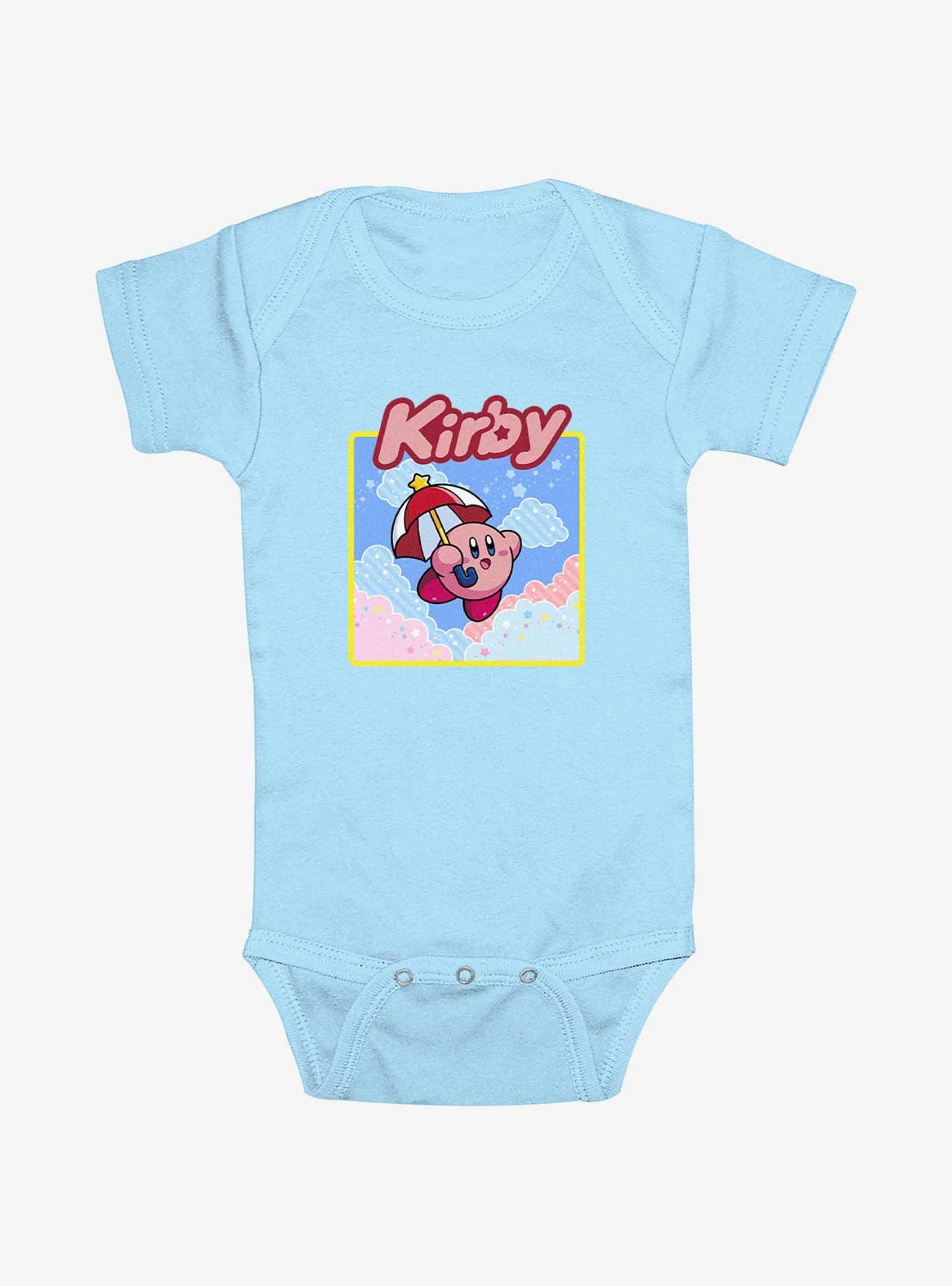 Nintendo Kirby Umbrella Infant Bodysuit, LT BLUE, hi-res