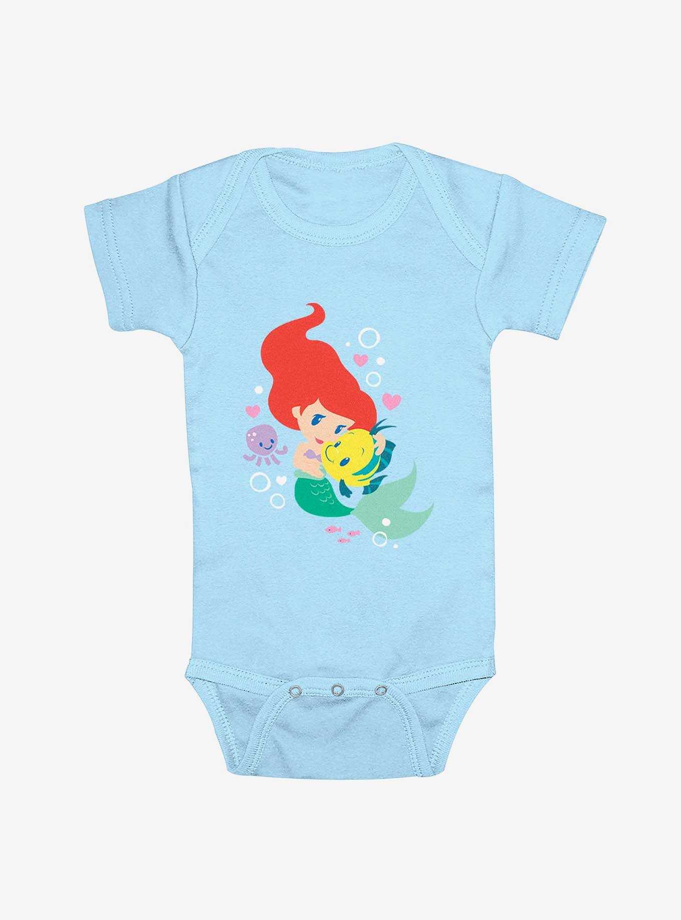 Disney The Little Mermaid Ariel & Flounder Hug Infant Bodysuit, , hi-res