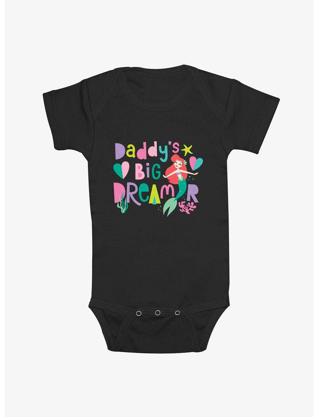 Disney The Little Mermaid Daddy's Big Dreamer Infant Bodysuit, BLACK, hi-res