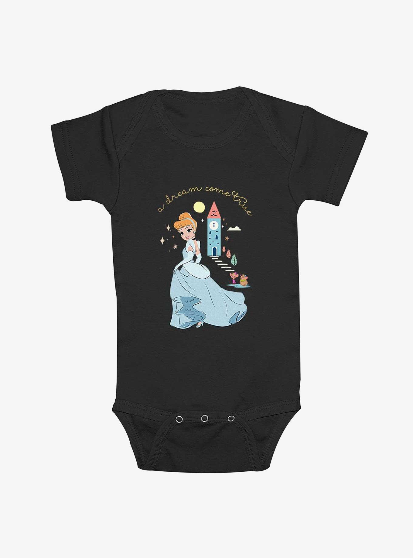 Disney Cinderella Dreams Come True Infant Bodysuit, BLACK, hi-res