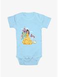 Disney Beauty and the Beast Belle Infant Bodysuit, LT BLUE, hi-res