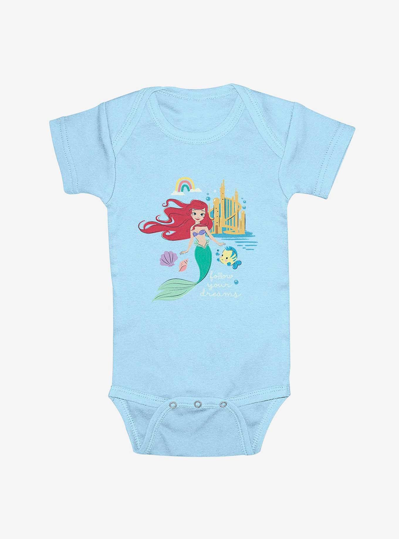 Disney The Little Mermaid Ariel Follow Your Dreams Infant Bodysuit, , hi-res