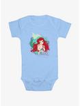 Disney The Little Mermaid Ariel Shell Infant Bodysuit, LT BLUE, hi-res