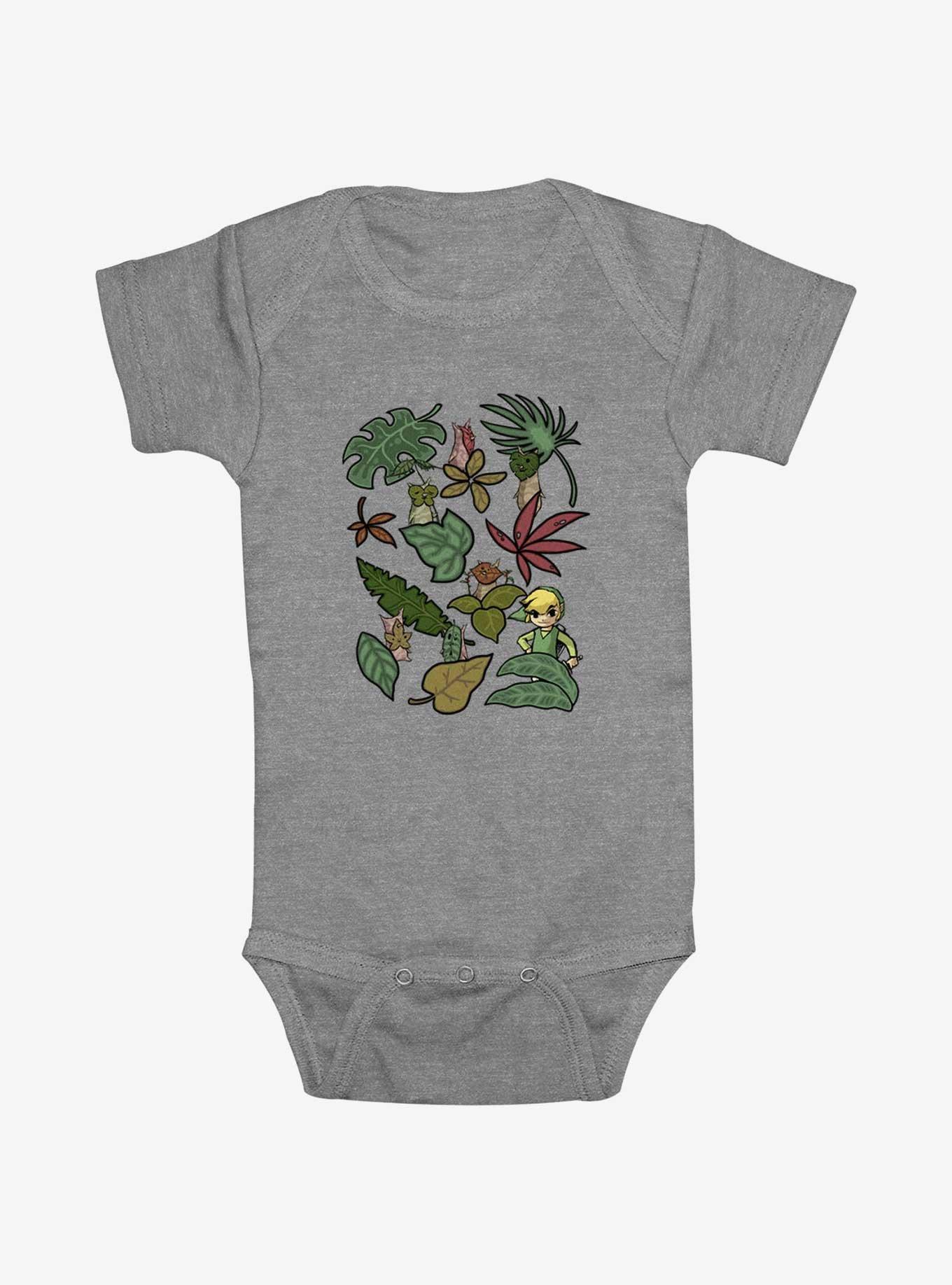 Nintendo Leafy Link Infant Bodysuit, ATH HTR, hi-res