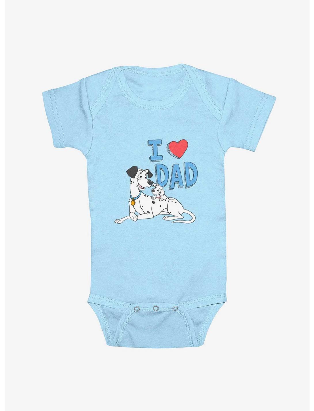 Disney 101 Dalmatians I Heart Dad Infant Bodysuit, LT BLUE, hi-res