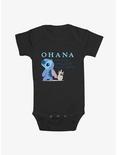 Disney Lilo & Stitch Ohana Pineapple Infant Bodysuit, BLACK, hi-res