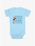 Disney Mickey Mouse Good Things Are Coming Infant Bodysuit, LT BLUE, hi-res