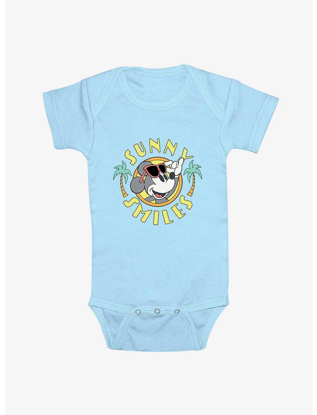 Disney Mickey Mouse Sunny Smiles Infant Bodysuit, LT BLUE, hi-res