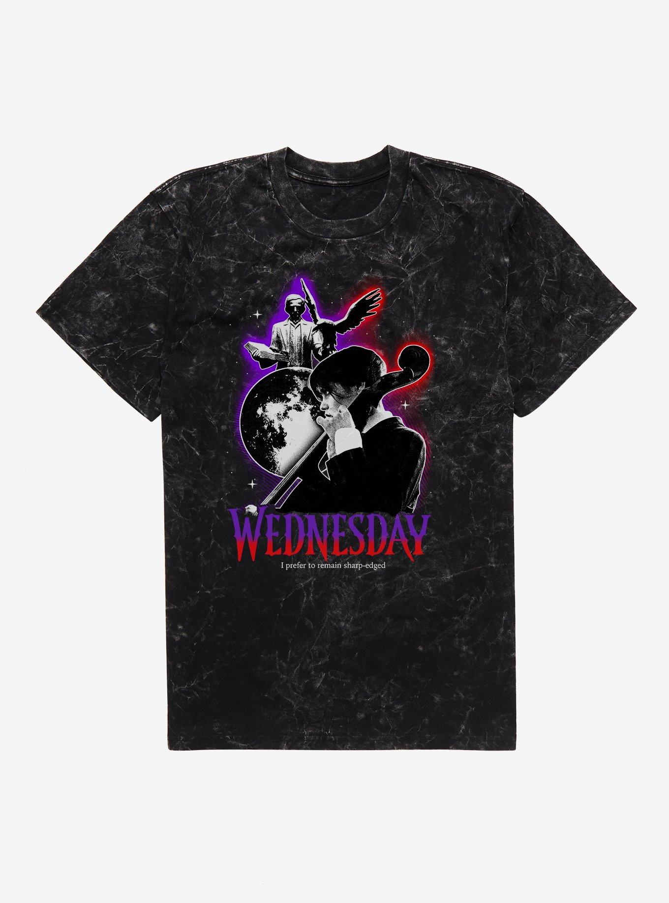 Wednesday Sharp-Edged Mineral Wash T-Shirt, , hi-res