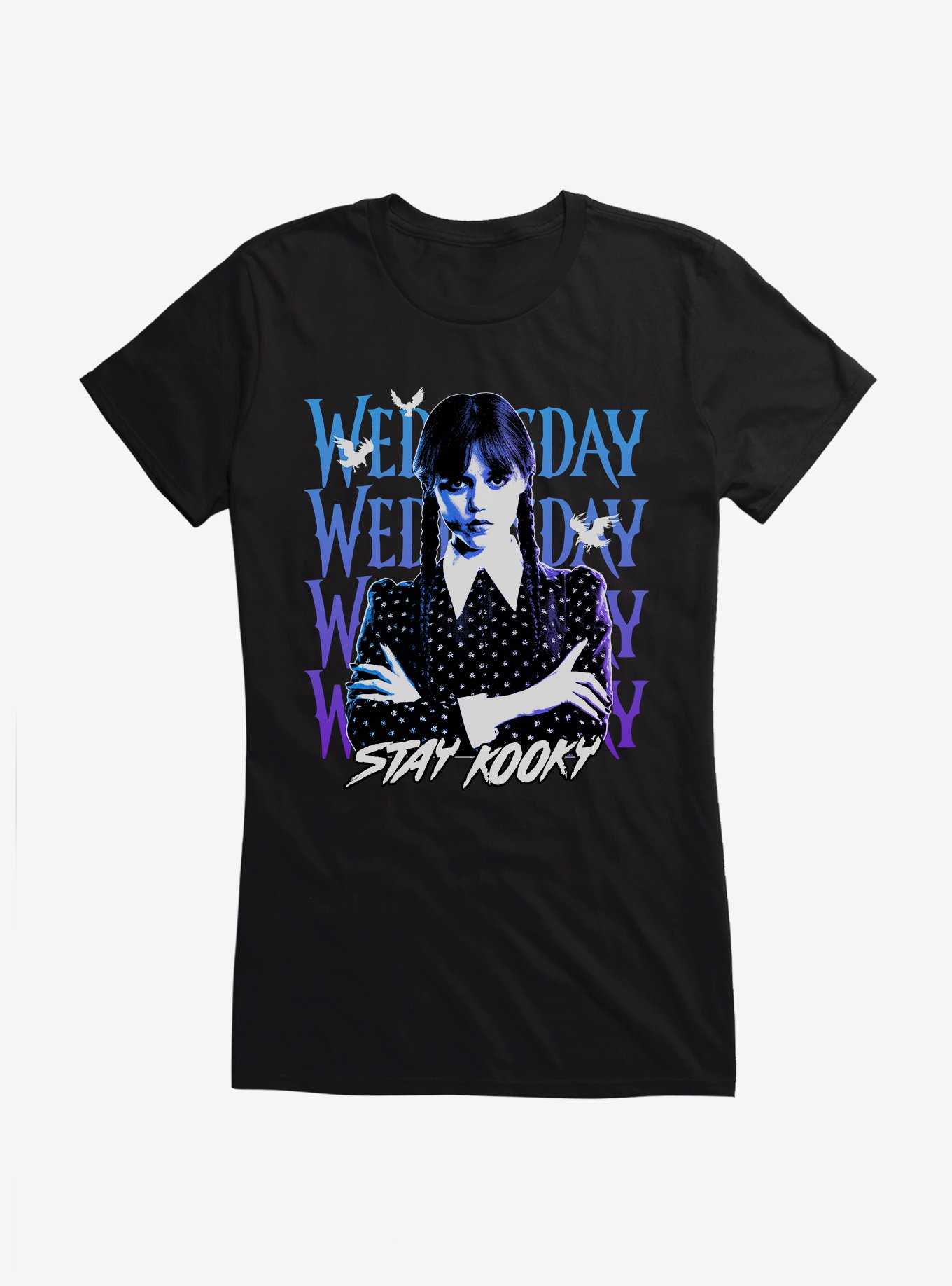 Wednesday Stay Kooky Girls T-Shirt, , hi-res