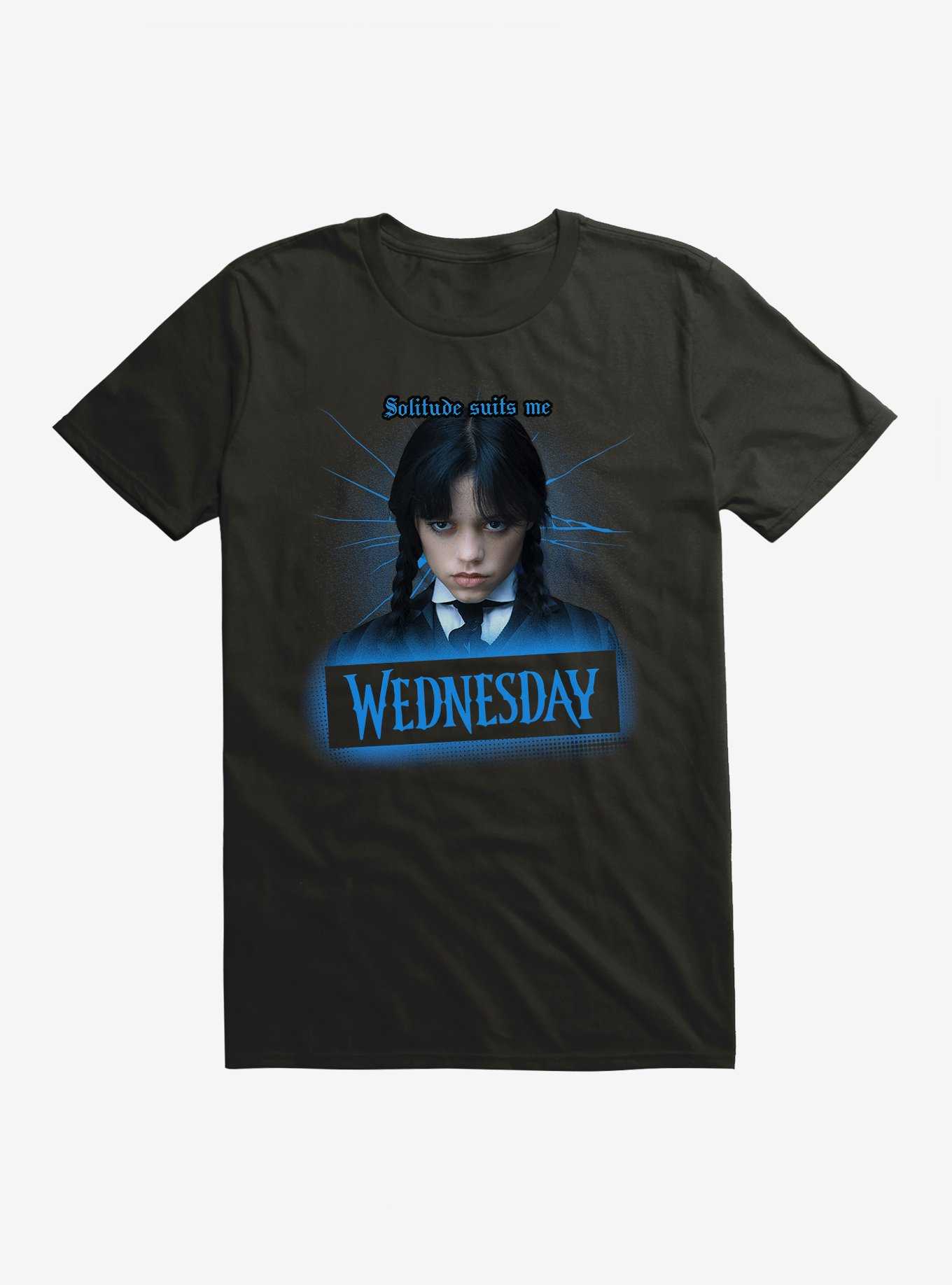 Wednesday Solitude Suits Me T-Shirt, , hi-res