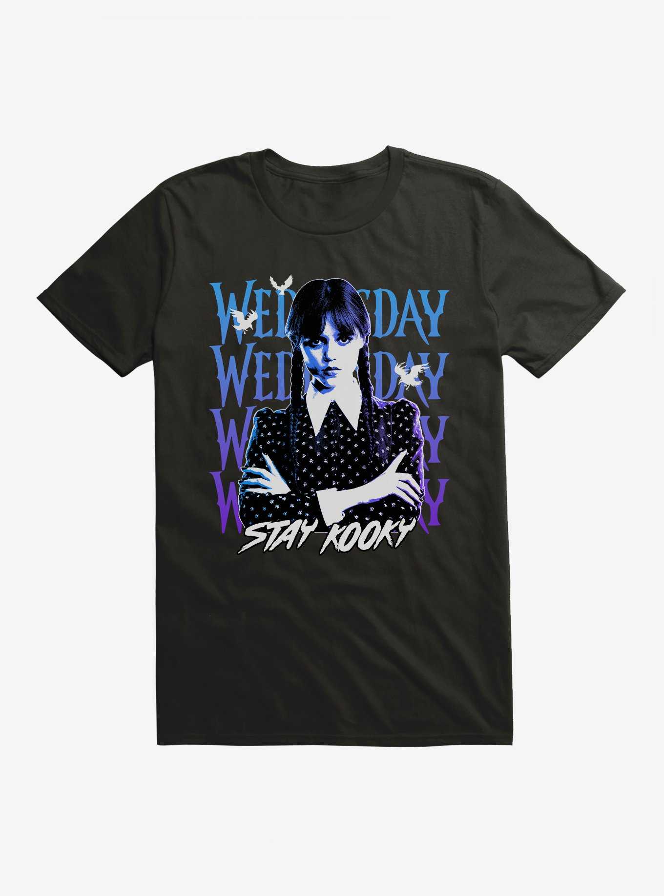Wednesday Stay Kooky T-Shirt, , hi-res