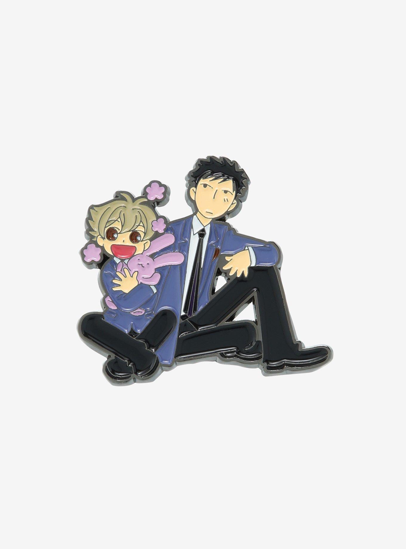 Ouran High School Host Club Honey & Mori Enamel Pin, , hi-res