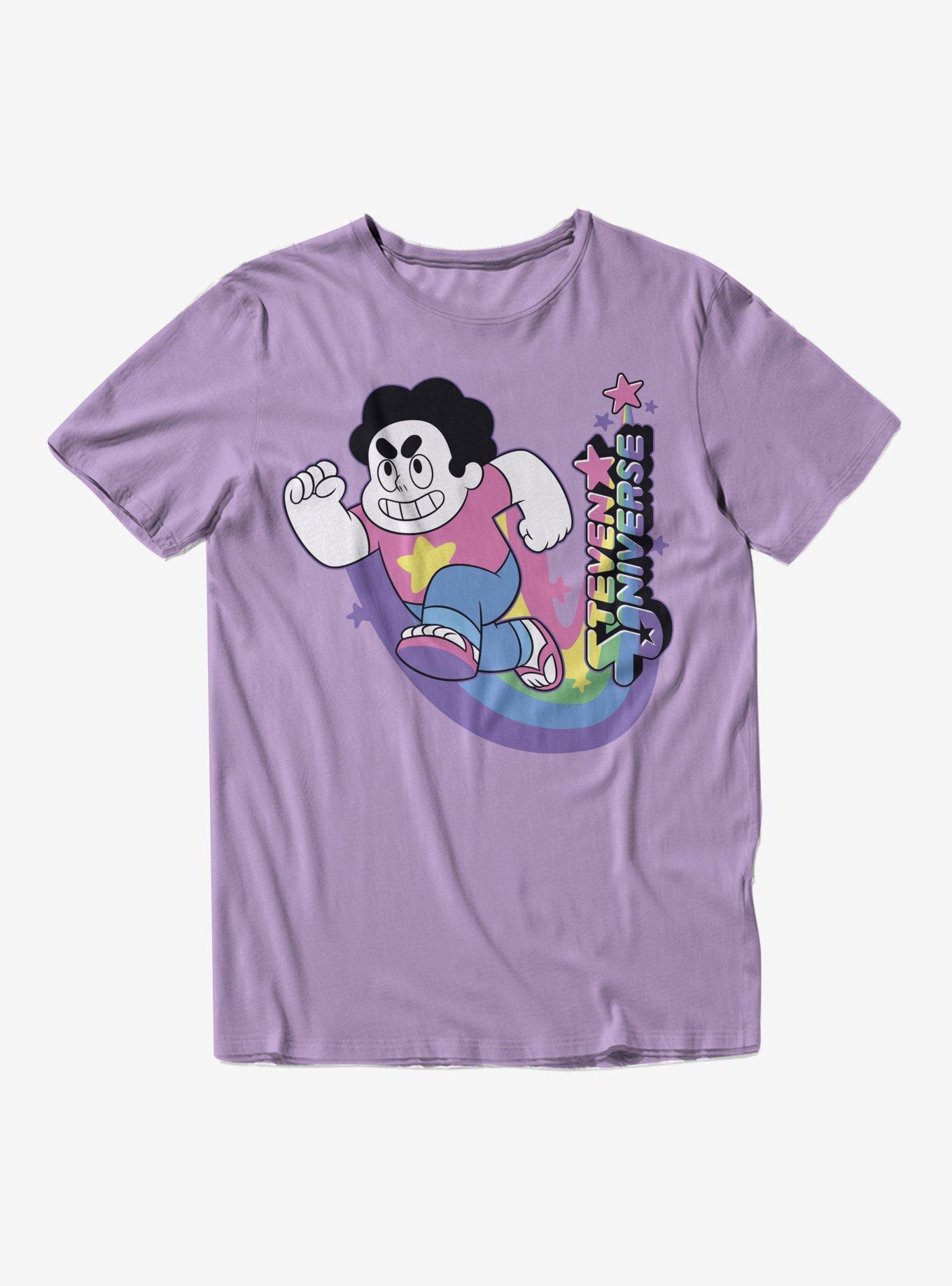 Steven Universe Character Rainbow Boyfriend Fit Girls T-Shirt, MULTI, hi-res