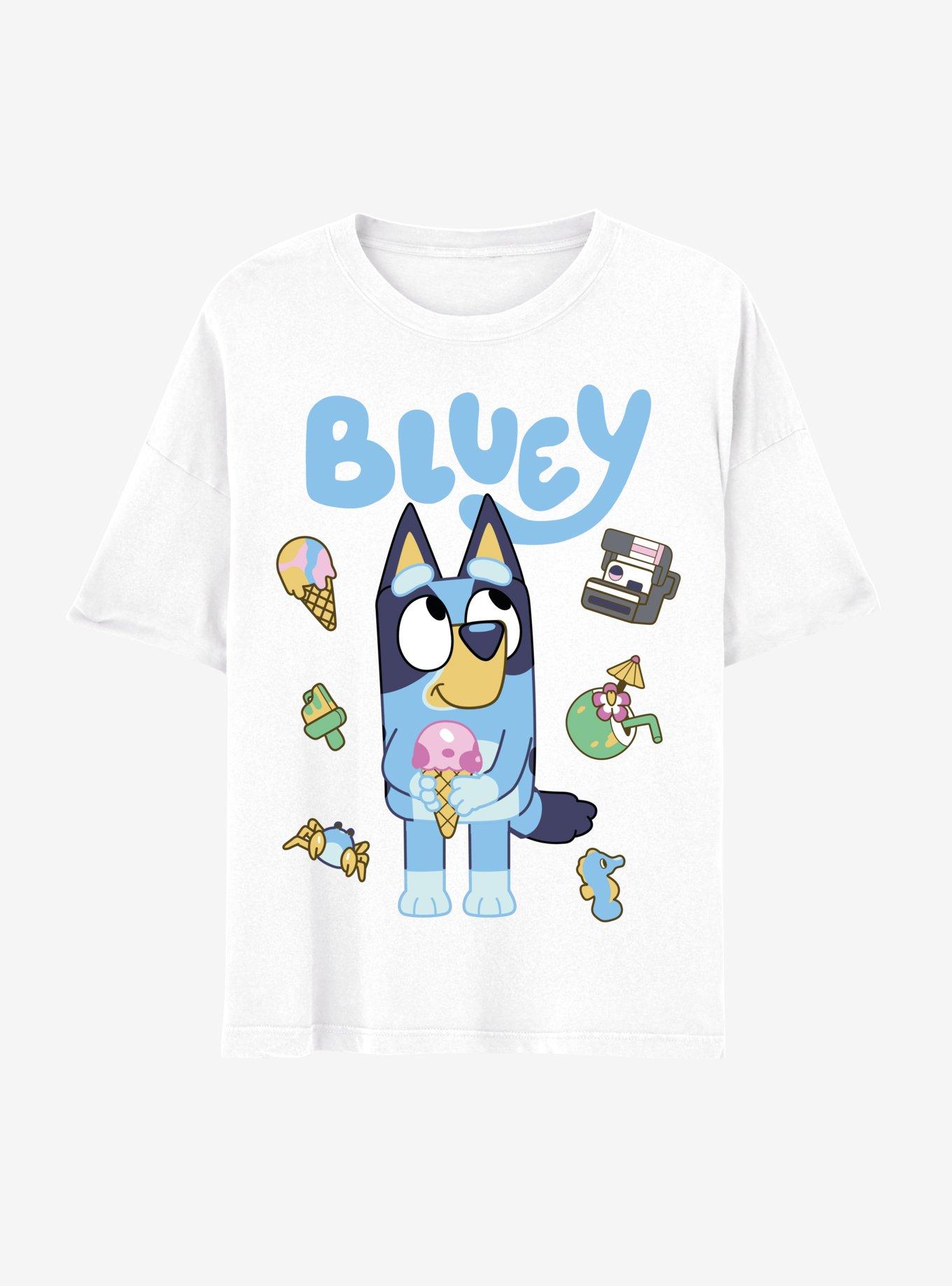 Bluey Vacation Boyfriend Fit Girls T-Shirt, MULTI, hi-res