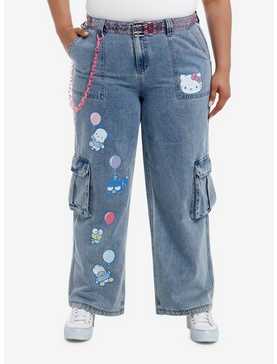 Hello Kitty And Friends Balloon Denim Cargo Pants Plus Size, , hi-res