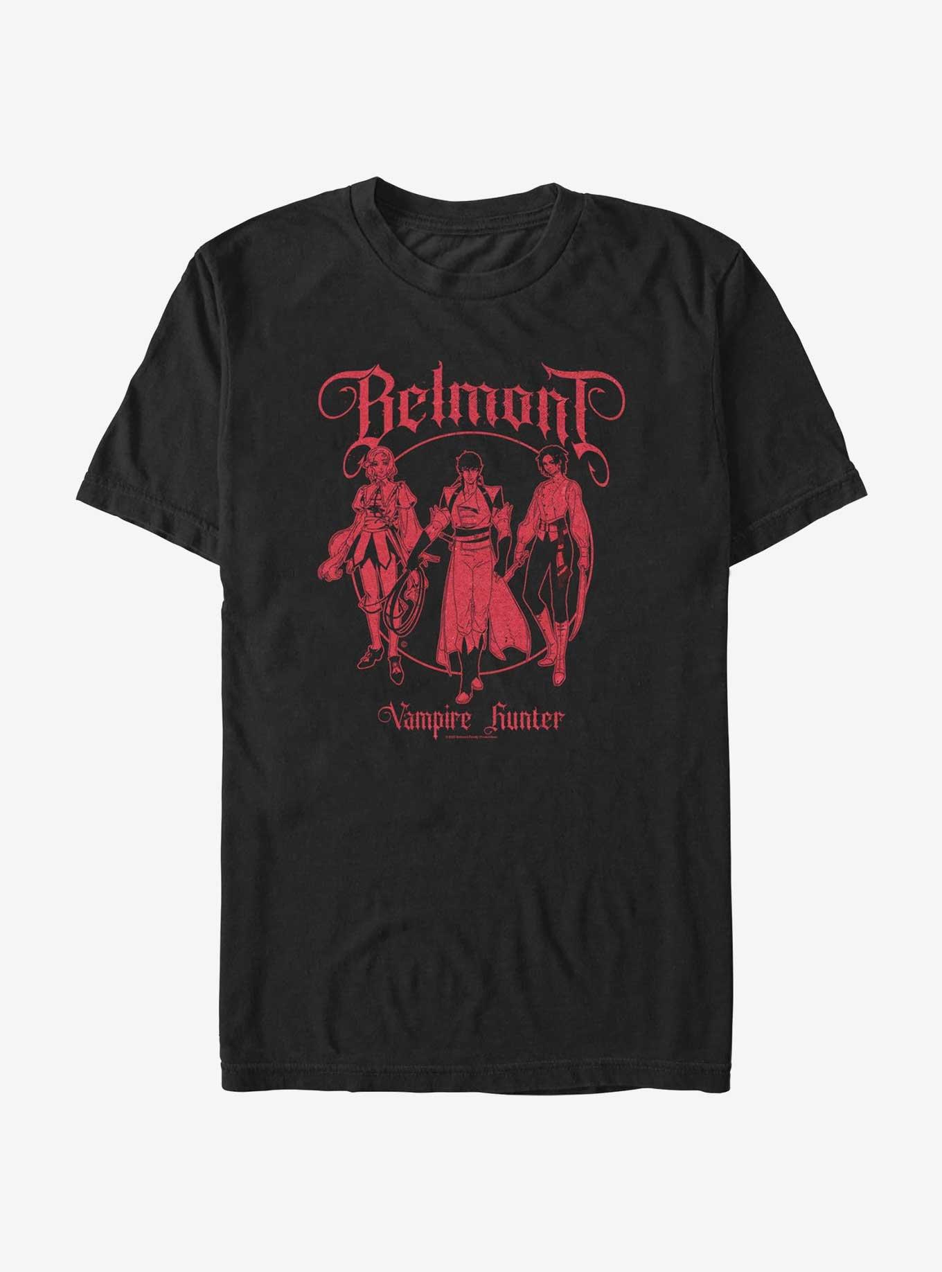 Castlevania: Nocturne Belmont Vampire Hunters T-Shirt, BLACK, hi-res