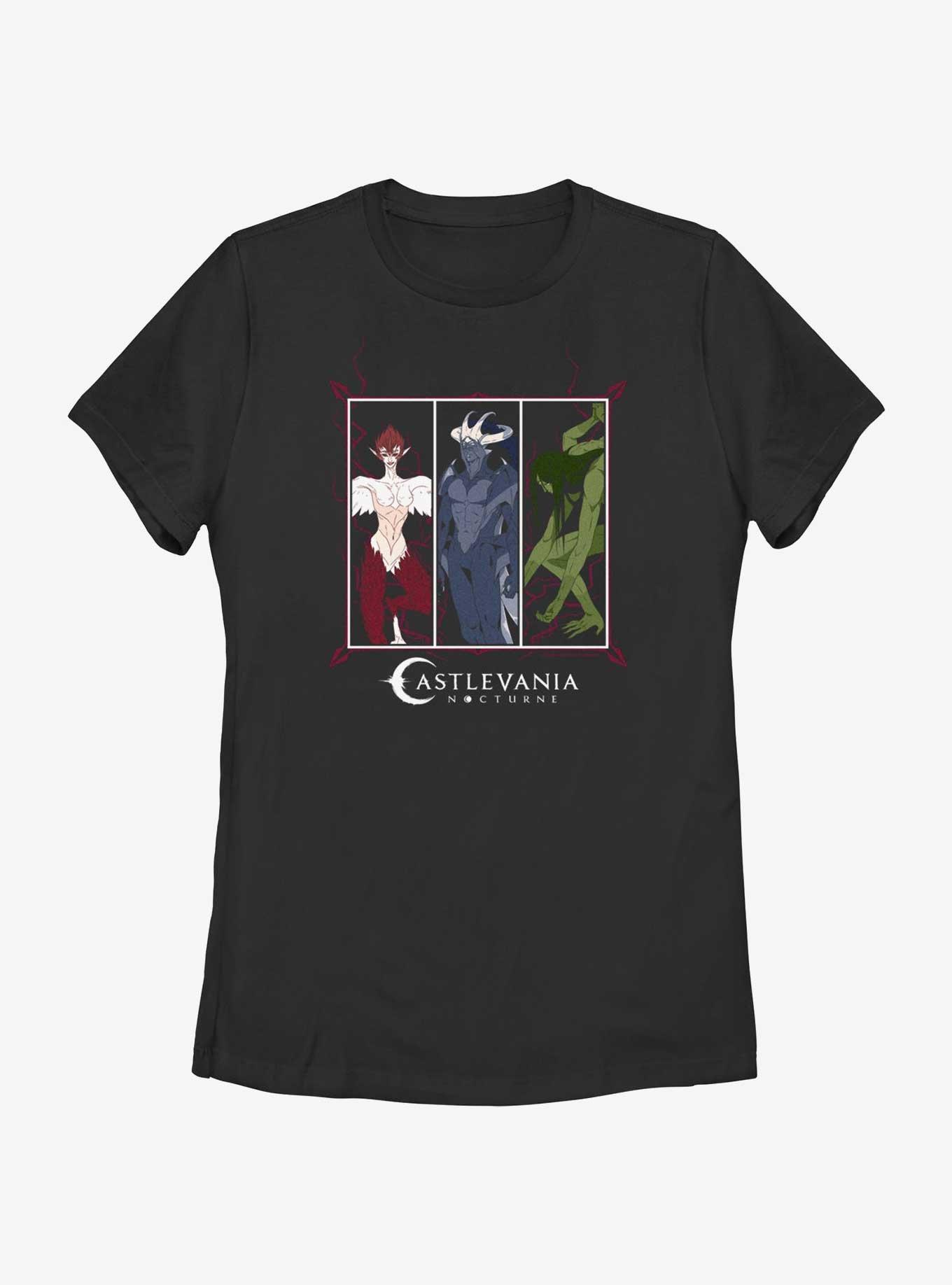 Castlevania: Nocturne Unholy Beasts Womens T-Shirt, BLACK, hi-res