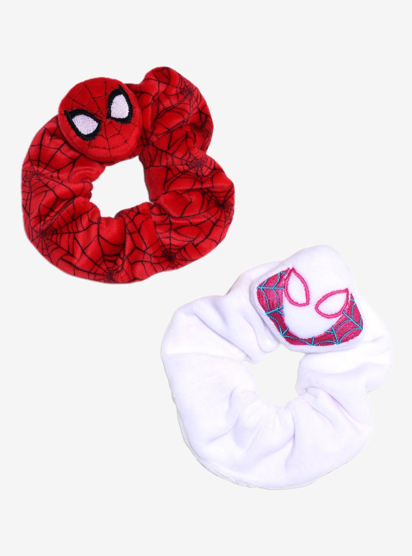 Marvel Spider-Man Spider Gwen & Spider-Man Figural Scrunchy Set - BoxLunch Exclusive, , hi-res