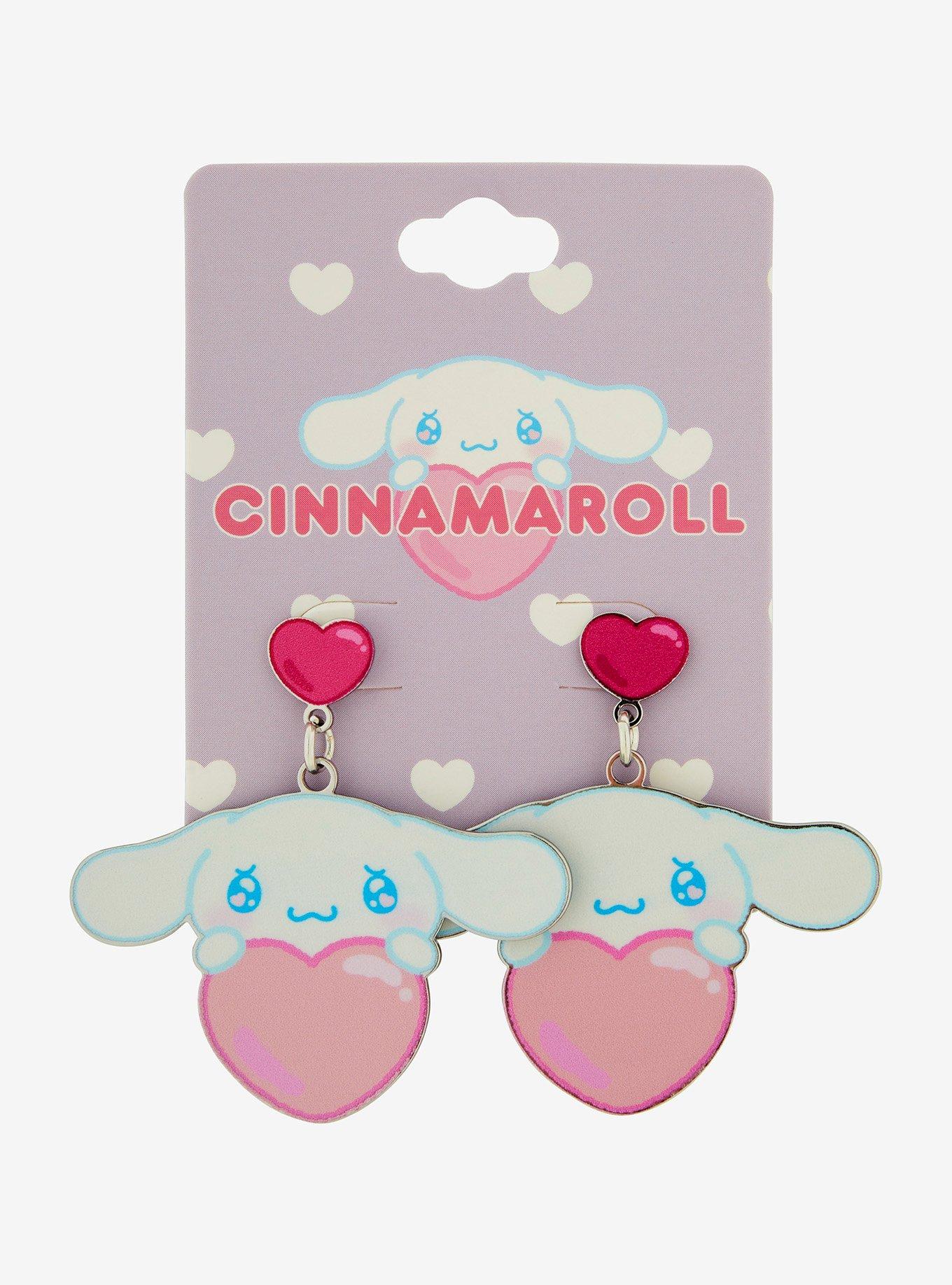 Sanrio Emo Kyun Cinnamoroll Heart Earrings